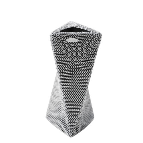 Moderne Vase - TRIANGLE  - LE LABO DESIGN - Keramik / Edelstahl