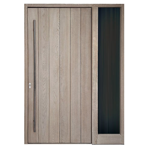 Eingangstür - ORA - ATELIER BERTOLI  Design Production - Eiche / Nussbaum / einflügelig
