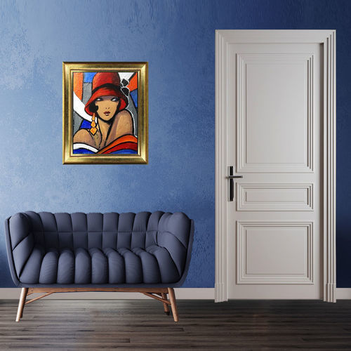 Tür für Innenbereich - ART DÉCO - ATELIER BERTOLI  Design Production - Eiche / Nussbaum / einflügelig