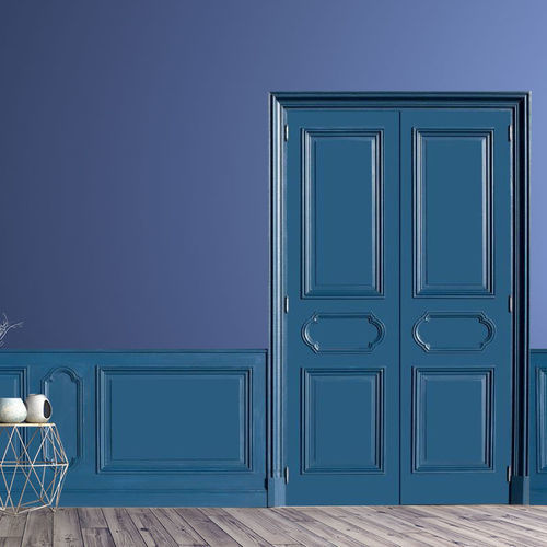 Tür für Innenbereich - HAUSSMANNIENS - ATELIER BERTOLI  Design Production - MDF / einflügelig / ohne Verglasung