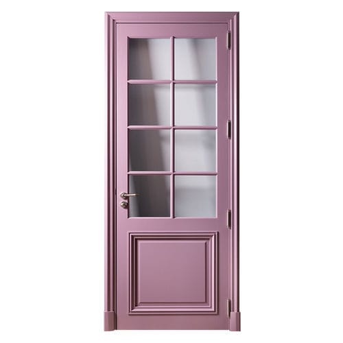 Tür für Innenbereich - HAUSSMANNIENNE PETITS BOIS - ATELIER BERTOLI  Design Production - Eiche / Nussbaum / einflügelig