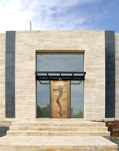 Eingangstür - ALADIN - ATELIER BERTOLI  Design Production - Eiche / Nussbaum / einflügelig