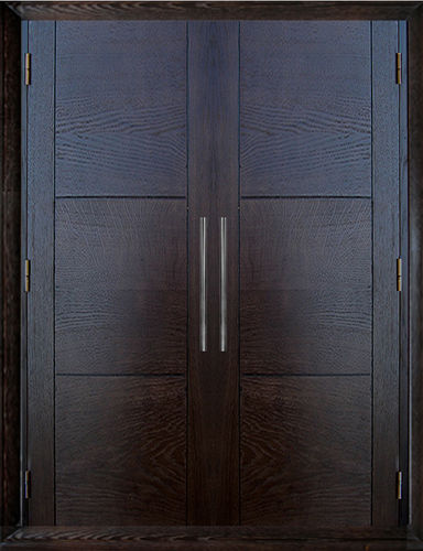 Tür für Einbauschrank / für Innenbereich - VÉRONE - ATELIER BERTOLI  Design Production - Eiche / Massivholz / einflügelig