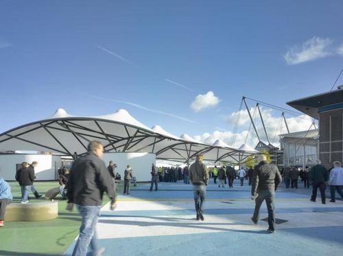 Membrankabel-Flächentragwerk - ETIHAD - Fabric Architecture - PVC-Folie / für Stadion