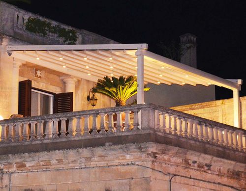 Angebaute Pergola - Venere - SPRECH S.r.l. - Aluminium / Stahl / Acryl