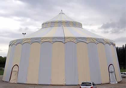 Membrankabel-Flächentragwerk - HMMH  - Spécial Textile - für Abdeckung / PVC-Folie / für Zirkus