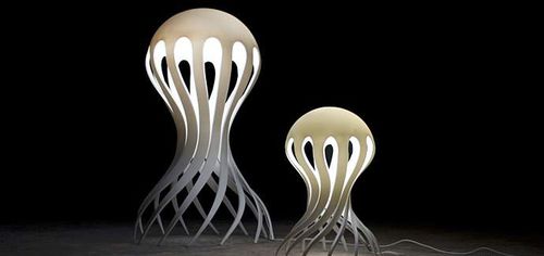 Stehleuchte - CIRRATA - Dupont Building and Construction - Corian® / originelles Design / mit Kabel
