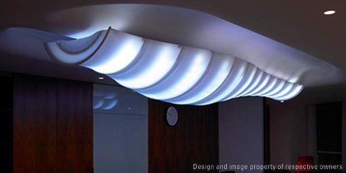 Moderner Kronleuchter - TRANSLUMINAIRE - Dupont Building and Construction - Kunststoff / mit Glühlampe