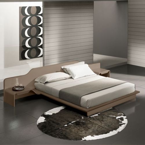 Doppelbett - NARA - Corazzin Group - Contract & hotel - modern / Kopfteil / mit Nachttisch