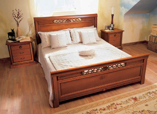 Doppelbett - PONTE DI RIALTO-02 - Corazzin Group - Contract & hotel - klassisch / Kopfteil / Nussbaum