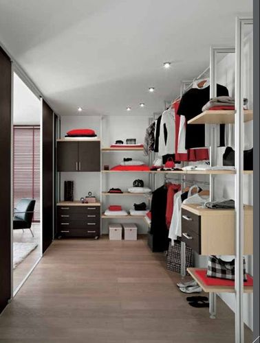 Moderner begehbarer Kleiderschrank - 116 A - Marka Industria Mobili - lackiertes Aluminium
