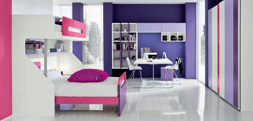 Violette Kinderzimmer - 07 - Marka Industria Mobili - für Mädchen