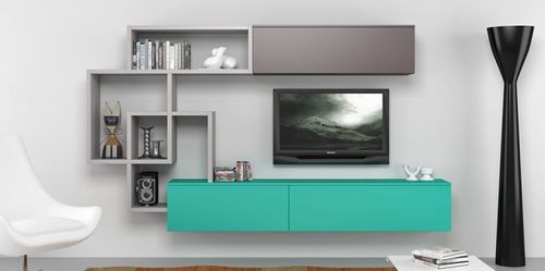 Moderne Wohnwand - 7RF5340 - Mobilstella - Holz