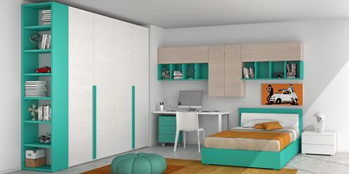 Moderner Kleiderschrank - URBAN - Mobilstella - Holz / mit Schwingtür / für Kinder