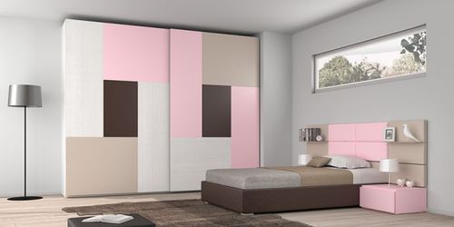 Moderner Kleiderschrank - GARDIAN - Mobilstella - Holz / mit Schiebetür / für Mädchen