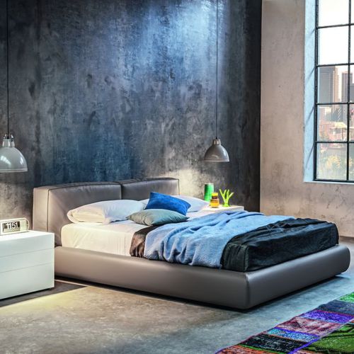 Doppelbett - FREE - Morassutti Arredamenti - modern / Polster / Leder