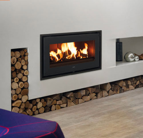 Holz-Kamineinsatz - SUPRA - CHEMINEES ET CUISINES JEAN MAGNAN - Stahl / modern