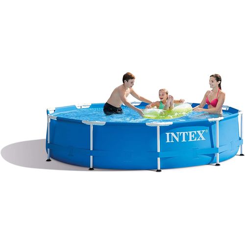 Rohrförmiges Schwimmbecken - 28200NP - INTEX - für Außenbereich / zum Aufstellen / Polyester