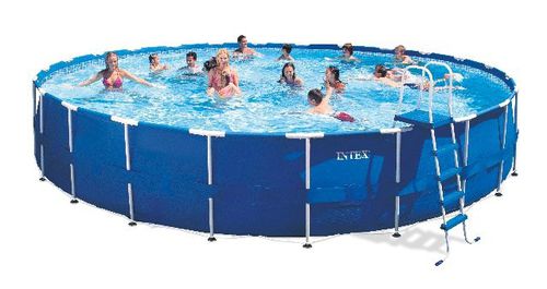 Rohrförmiges Schwimmbecken - 28261 - INTEX - für Außenbereich / zum Aufstellen / Polyester
