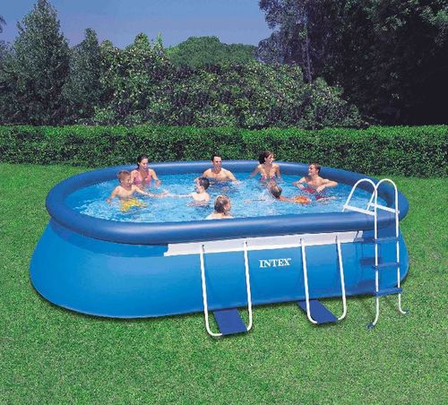 Selbsttragendes Schwimmbecken - 28191 - INTEX - für Außenbereich / zum Aufstellen / Polyester