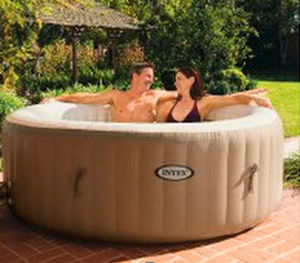 Whirlpool zum Aufstellen - PURESPA™ : 28401 - INTEX - rund / Viersitzer / aufblasbar