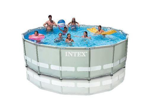 Platten-Schwimmbecken - 28326 - INTEX - für Außenbereich / zum Aufstellen / Stahl