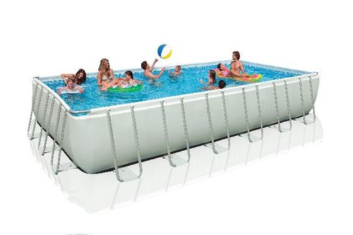 Rohrförmiges Schwimmbecken - 28361 - INTEX - für Außenbereich / zum Aufstellen / Polyester