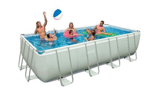 Rohrförmiges Schwimmbecken - 28351 - INTEX - für Außenbereich / zum Aufstellen / Polyester