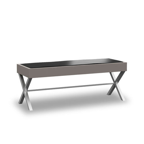 Moderner Bettbank - VANI V012 - POITOUX - Stoff / Holz / Metall