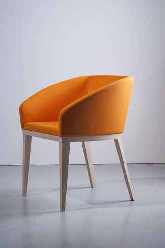 Moderner Sessel - MATTE : 530 - TEKHNE S.r.l. - Segeltuch / Leder / Buche