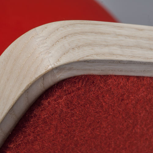 Moderner Barstuhl - TIPTAP : 383 - TEKHNE S.r.l. - für den Innenraum / Stoff / Gestell aus Holz