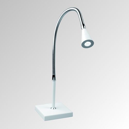 Bürolampe - PRO  - TEKNI-LED - Aluminium / gebürstetes Messing / gebürstetes Aluminium