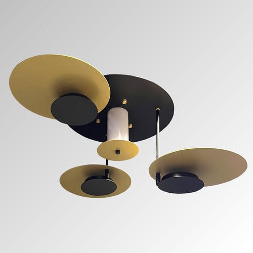 Moderner Kronleuchter - EKLIPSE - TEKNI-LED - Metall / 1 Glühbirne / mit geometrischen Motiven