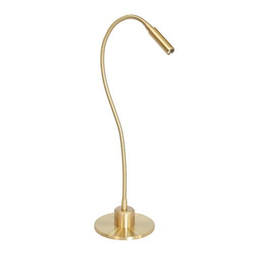Bürolampe - ZOOM  - TEKNI-LED - gebürstetes Messing / gebürstetes Aluminium / modern