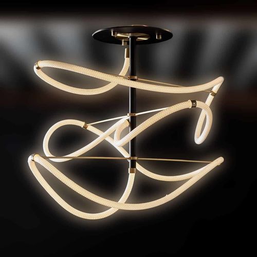 Moderne Deckenleuchte - INFINITY  - TEKNI-LED - Skulptur / Metall / LED
