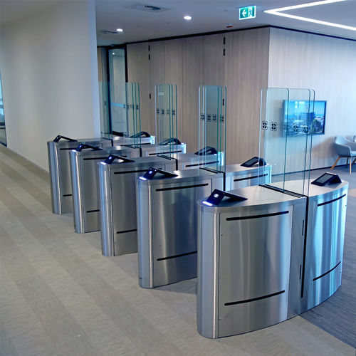 Speed Gate / für Zugangskontrolle - EASYGATE LG - COMINFO - Sicherheit / Glas / Edelstahl