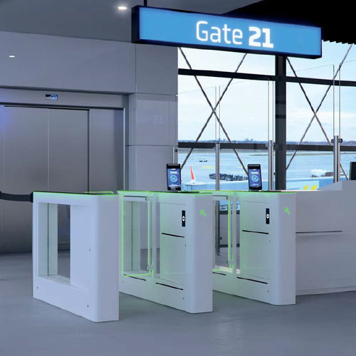 Speed Gate / für Zugangskontrolle - AIRGATE SBG - COMINFO - Sicherheit / Glas / Edelstahl