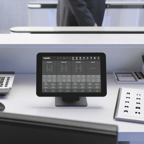 Touchscreen für Zugangskontrolle - EASYTOUCH - COMINFO - Aufsatz / mit Digitalanzeige / für den Innenraum