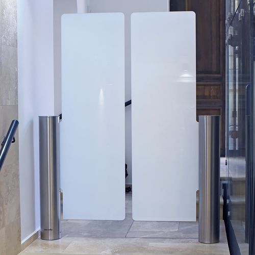 Zutrittsabsperrung - PEGAS HG - COMINFO - drehend / Glas / für öffentliche Einrichtungen
