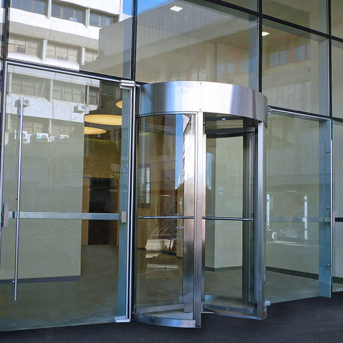 Raumhohes Drehkreuz - REXON-GLASS - COMINFO - Edelstahl / Sicherheit / Glas