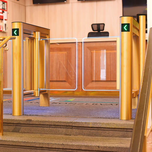 Speed Gate / für Zugangskontrolle - EASYGATE SG / SR - COMINFO - Sicherheit / Glas / gebürsteter Edelstahl