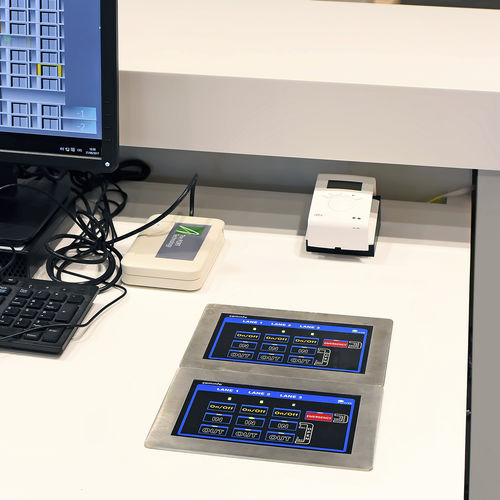 Touchscreen für Zugangskontrolle - TOUCHPANEL - COMINFO - Aufsatz / mit Digitalanzeige / für den Innenraum