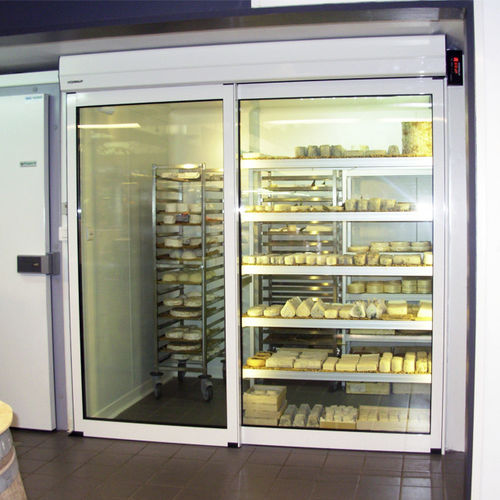 Tür für Innenbereich - DIVA ECOENERGY - PORTALP - Aluminium / Schiebe / Glas