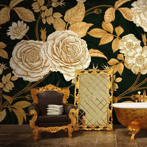 Klassische Tapete - LORE LR5307 - LGD01 décor mural sur mesure - Naturmotiv / Blumenmotiv / Panorama