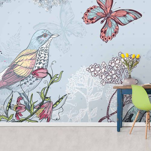 Moderne Tapete - FAUNE & FLORE FR3204 - LGD01 décor mural sur mesure - Naturmotiv / Blumenmotiv / Panorama