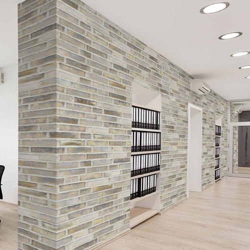 Design-Tapete - BRIQUES D73 BRD73 - LGD01 décor mural sur mesure - Panorama / Ziegeloptik / Farbe anpassbar