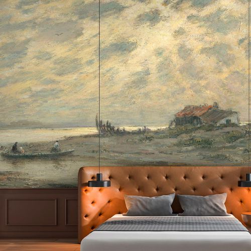 Klassische Tapete - PAYSAGE VERS 1920-25 - LGD01 décor mural sur mesure - Kunstdruck / Stoffoptik / Farbe anpassbar