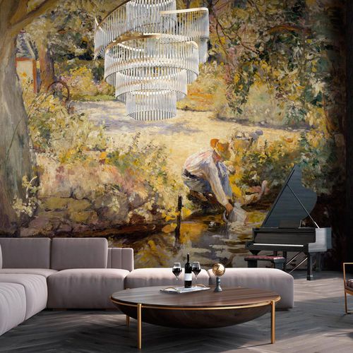 Klassische Tapete - BORDS DE LA YÈVRE - LGD01 décor mural sur mesure - Naturmotiv / Kunstdruck / Tapetenoptik