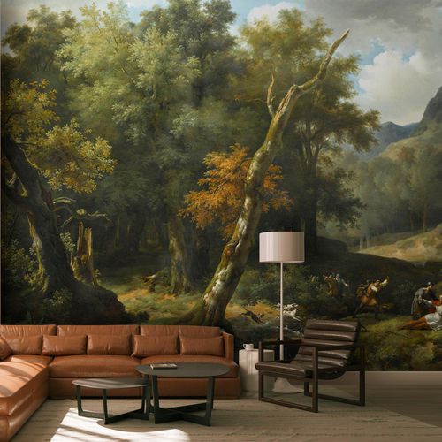 Klassische Tapete - CARLOMAN BLESSÉ À MORT - LGD01 décor mural sur mesure - Naturmotiv / Stoffoptik / Farbe anpassbar