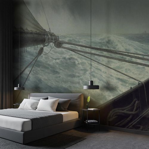 Klassische Tapete - POUPE DE L’ALDA - LGD01 décor mural sur mesure - Naturmotiv / Wellenmotiv / Stoffoptik